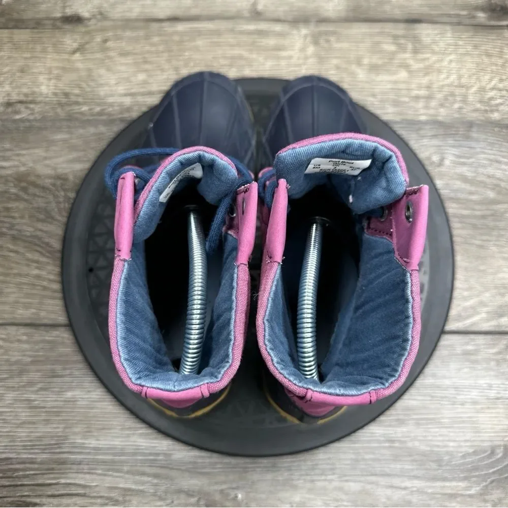 Sperry Girl's Port Boot Girls Size 5M Purple Blue Shoes